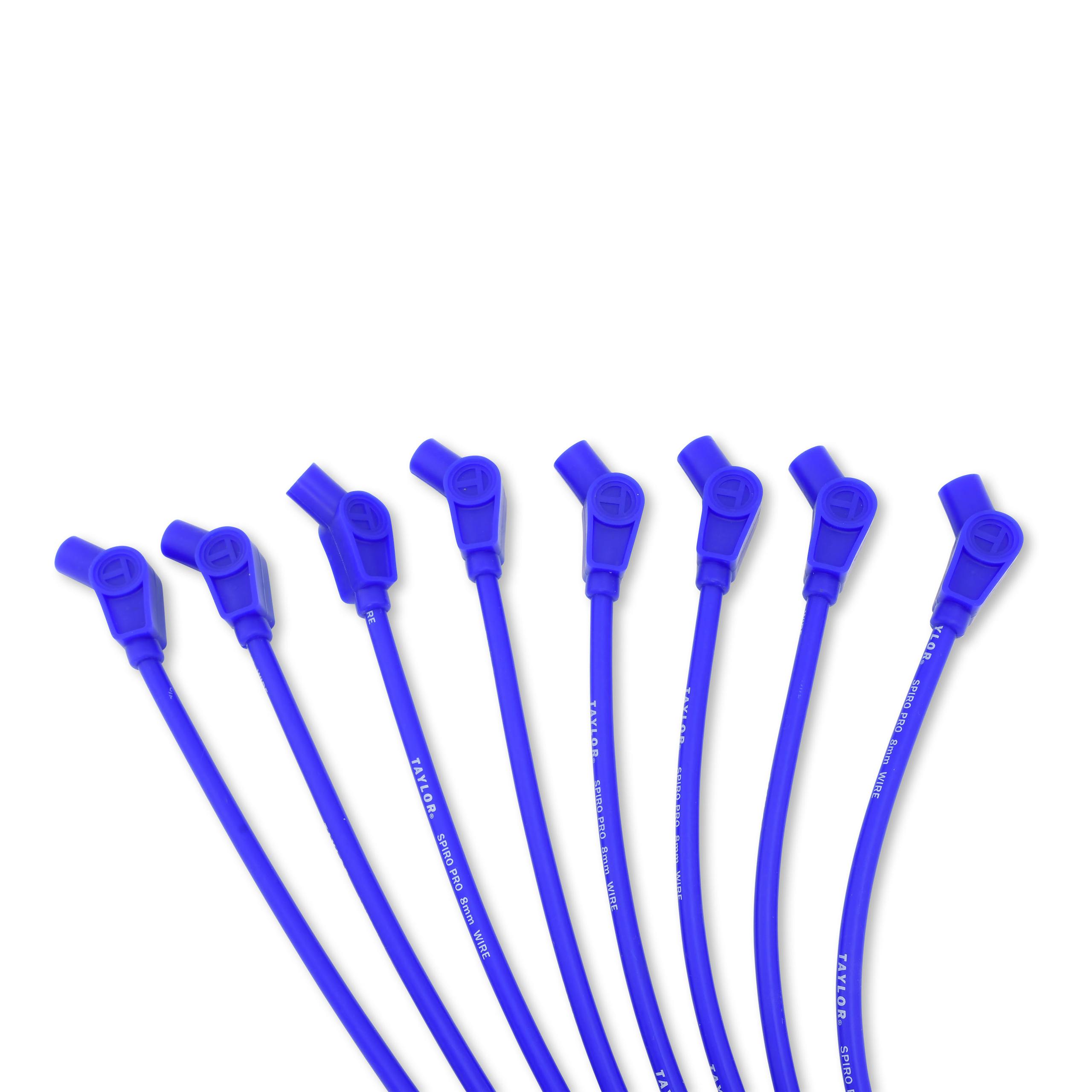 TAYLOR CABLE 8mm race fit Spiro-Pro blue - 76632