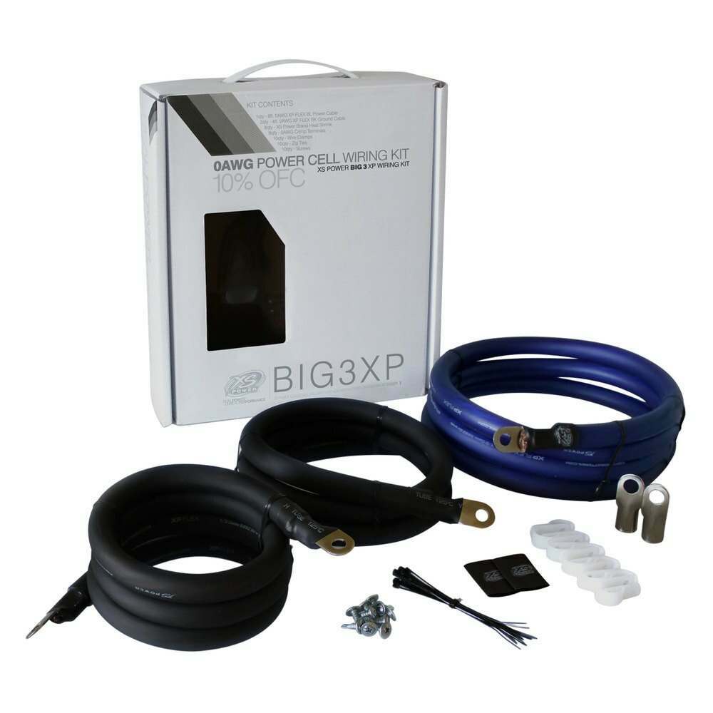 XS Power XP FLEX, 1/0 AWG, 250A Big 3 Upgrade Kit - BIG3XP
