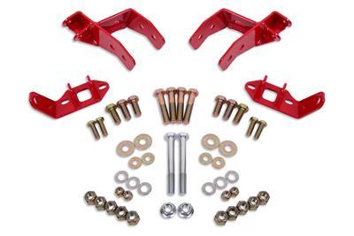 BMR Fabrication Coilover conversion kit, rear, non-adj shock mount, w/o CAB Red (1978-1987 G-Body) - CCK461R