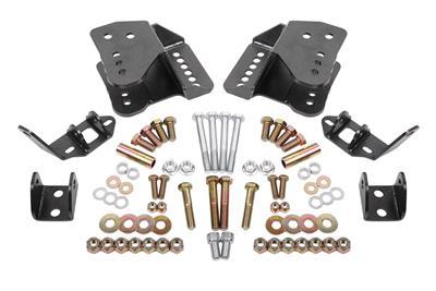 BMR Fabrication Coilover conversion kit, rear, adjustable shock mt, w/ CAB Black Hammertone (1978-1987 G-Body) - CCK464H