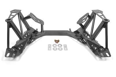 BMR Fabrication K-member, w/o spring perches, premium version Black Hammertone (1996-2004 New Edge Mustang) - KM744H