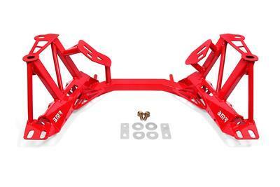 BMR Fabrication K-member, w/o spring perches, premium version Red (1996-2004 New Edge Mustang) - KM744R