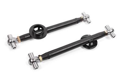 BMR Fabrication Lower control arms, cm, double adj, rod ends, w/ spring bkt Black Hammertone (1979-2004 Fox Mustang) - MLCA746H