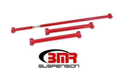 BMR Fabrication Rear suspension kit, on-car adjustable, poly TCA001, PHR002 Red (1982-2002 3rd Gen F-Body) - RSK032R