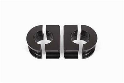 BMR Fabrication Sway bar mount, billet alum mount, 1.25" delrin bushing Black - SBB006