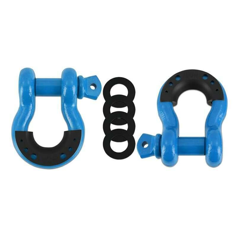 Borne Off-Road Borne D-Ring Shackle Set Blue - BNDR-BL
