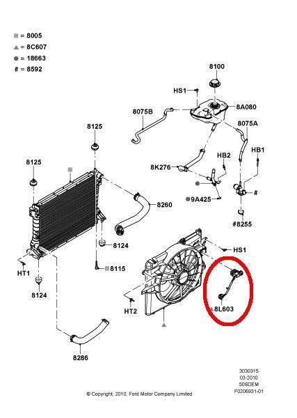 Ford 2010-2014 Mustang Cooling Fan Resistor and Harness