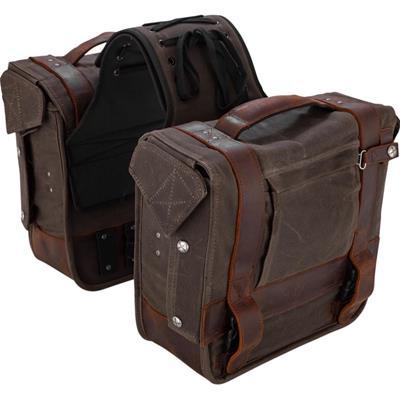 Burly Brand Throw-over Saddlebag Dark Oak - B15-1002D
