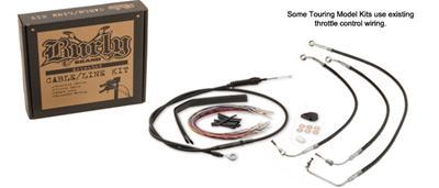 Burly Brand Black Cable Kits For Softails Black - B30-1070