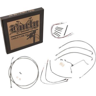 Burly Brand Braided Stainless Steel Cable Kits for Baggers Braided St - B30-1158