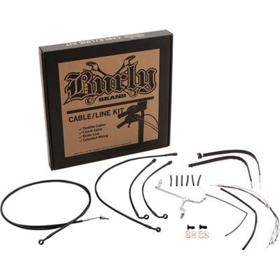 Burly Brand Black Cable Kits For Baggers Black - B30-1170
