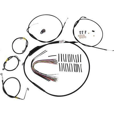 Burly Brand Black Cable Kits For Baggers Black - B30-1290