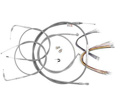 Burly Brand Braided Stainless Steel Cable Kits for Baggers Braided Steel - B30-1300