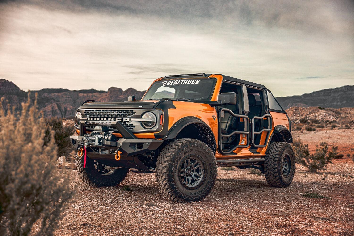 Husky Liners Aeroskin Ii Hood Protector; Matte Black Low Profile (2021-2025 Bronco Sport) - 2830188