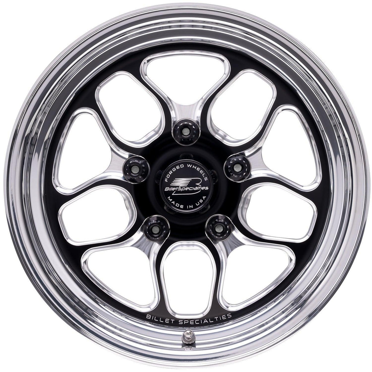 Billet Specialties WIN LITE Black 15X4 2.25" BS 65 BP - BRS22540F6522