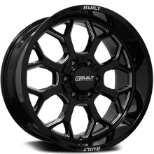 Built Off-Road BTO-1 Wheel - 20x9, 8x165, Gloss Black Milled - 2098165-0BT01BM