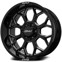 Built Off-Road BTO-1 Wheel - 20x9, 8x165, Gloss Black Milled - 2098165-0BT01BM