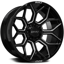 Built Off-Road BTO-4 Wheel - 20x10, 5x127-5x139, Gloss Black Milled - 201010H-19BT04BM