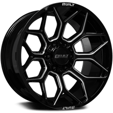 Built Off-Road BTO-4 Wheel - 20x10, 5x127-5x139, Gloss Black Milled - 201010H-19BT04BM