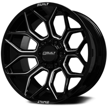 Built Off-Road BTO-4 Wheel - 20x10, 5x127-5x139, Gloss Black Milled - 201010H-19BT04BM