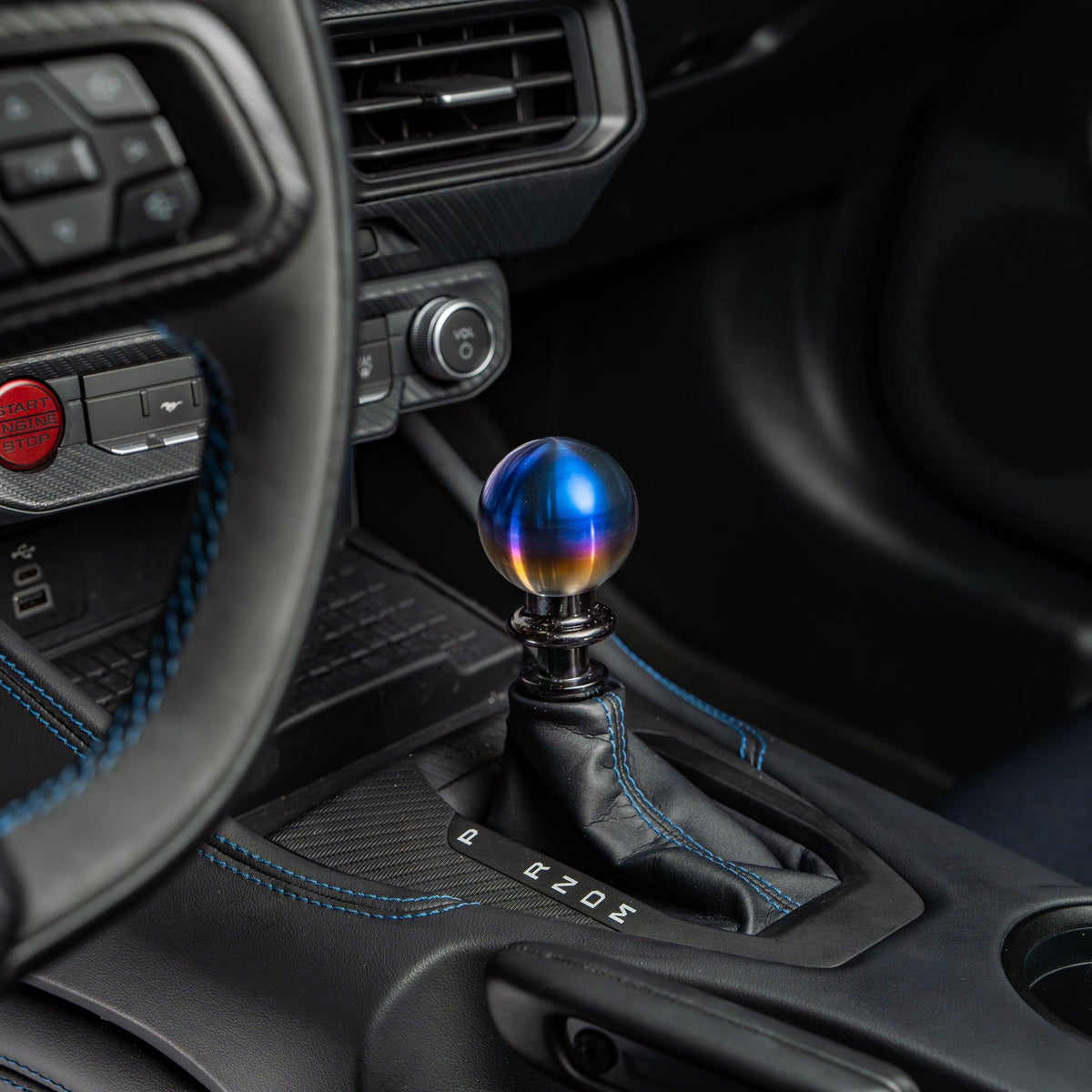 Billetworkz Shift Knob - Titanium Torched - Automatic Transmission (2015-2025 Mustang)