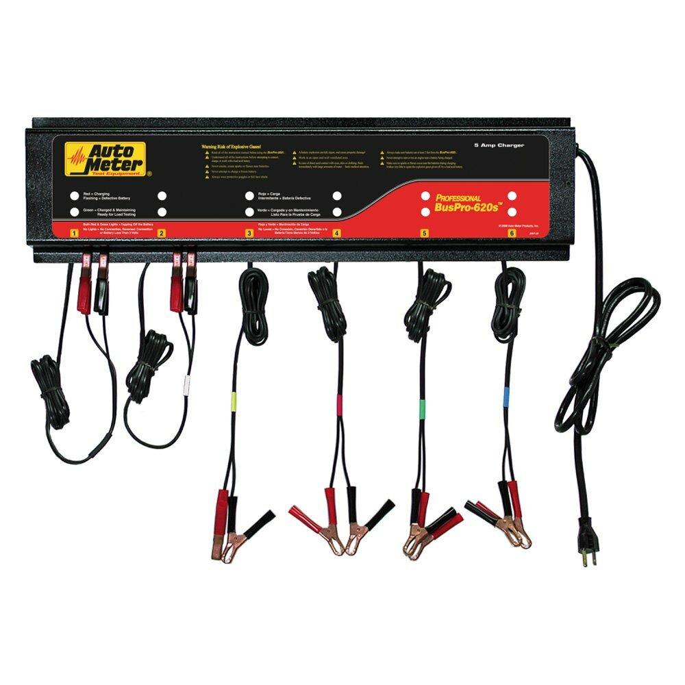 Auto Meter BUSPRO-620S; Smart Battery Charger - 6 Channel, 230v 5 amp - BUSPRO-620S