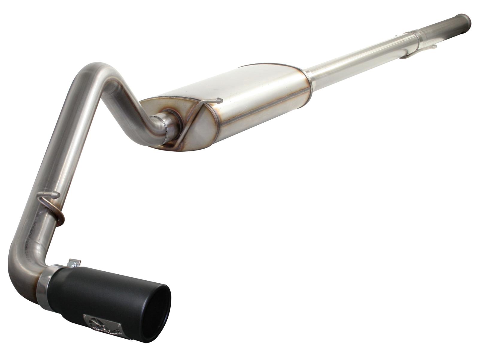 AFE MACH Force-Xp 3 IN 409 Stainless Steel Cat-Back Exhaust System w/Black Tip - 49-44016-B