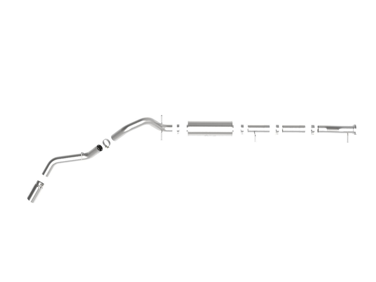 AFE Apollo GT Series 3 IN 409 Stainless Steel Cat-Back Exhaust System w/ Polish Tip (GM 2500/3500HD 2020 V8-6.6L L8T) - 49-44122-P
