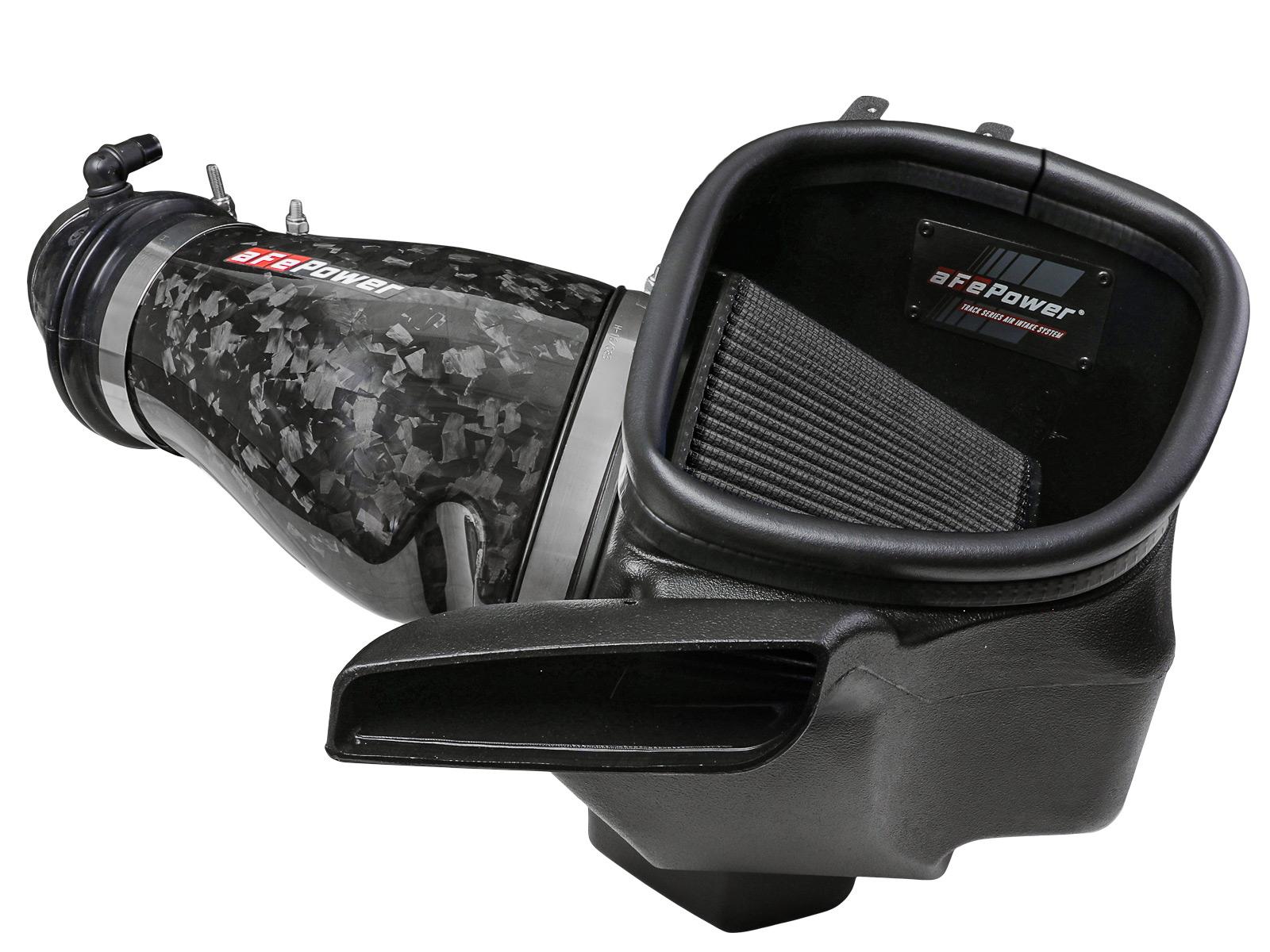 aFe Track Series Carbon Fiber Cold Air Intake System - Black Pro 5R Filter (2021 Dodge Durango SRT Hellcat V6-6.2L (sc)) - 57-10028K
