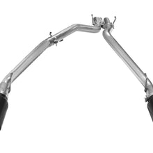 AFE Large Bore-HD 3 IN 409 Stainless Steel DPF-Back Exhaust System w/Black Tip (2014-2019 1500, 1500 Classic) - 49-42044-B