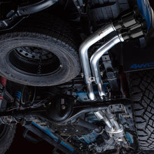 AWE 0FG Exhaust w/ Bashgaurd - Dual Diamond Black Tips (2016-2023 Tacoma 3.5L) - 3015-33826