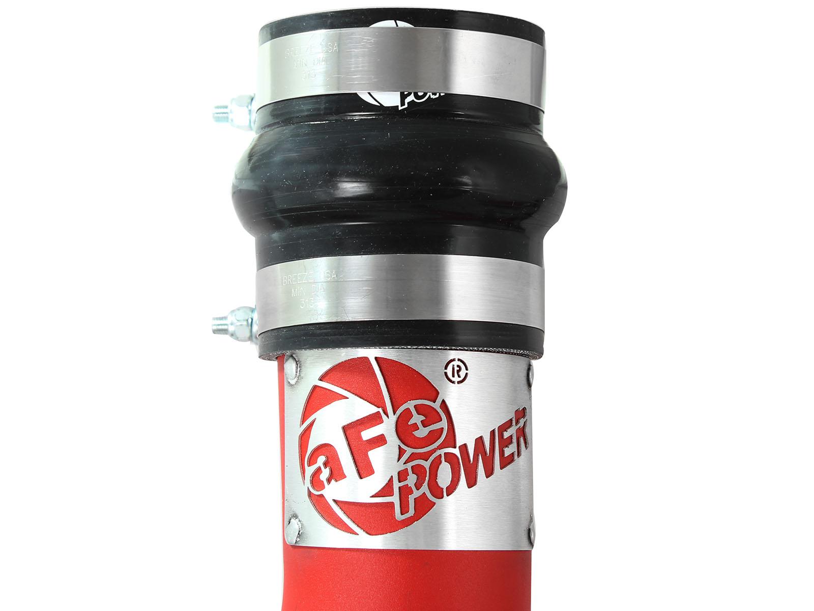 AFE BladeRunner 3 IN Aluminum Hot and Cold Charge Pipe Kit Red (1994-2002 Ram 2500, Ram 3500) - 46-20064-R