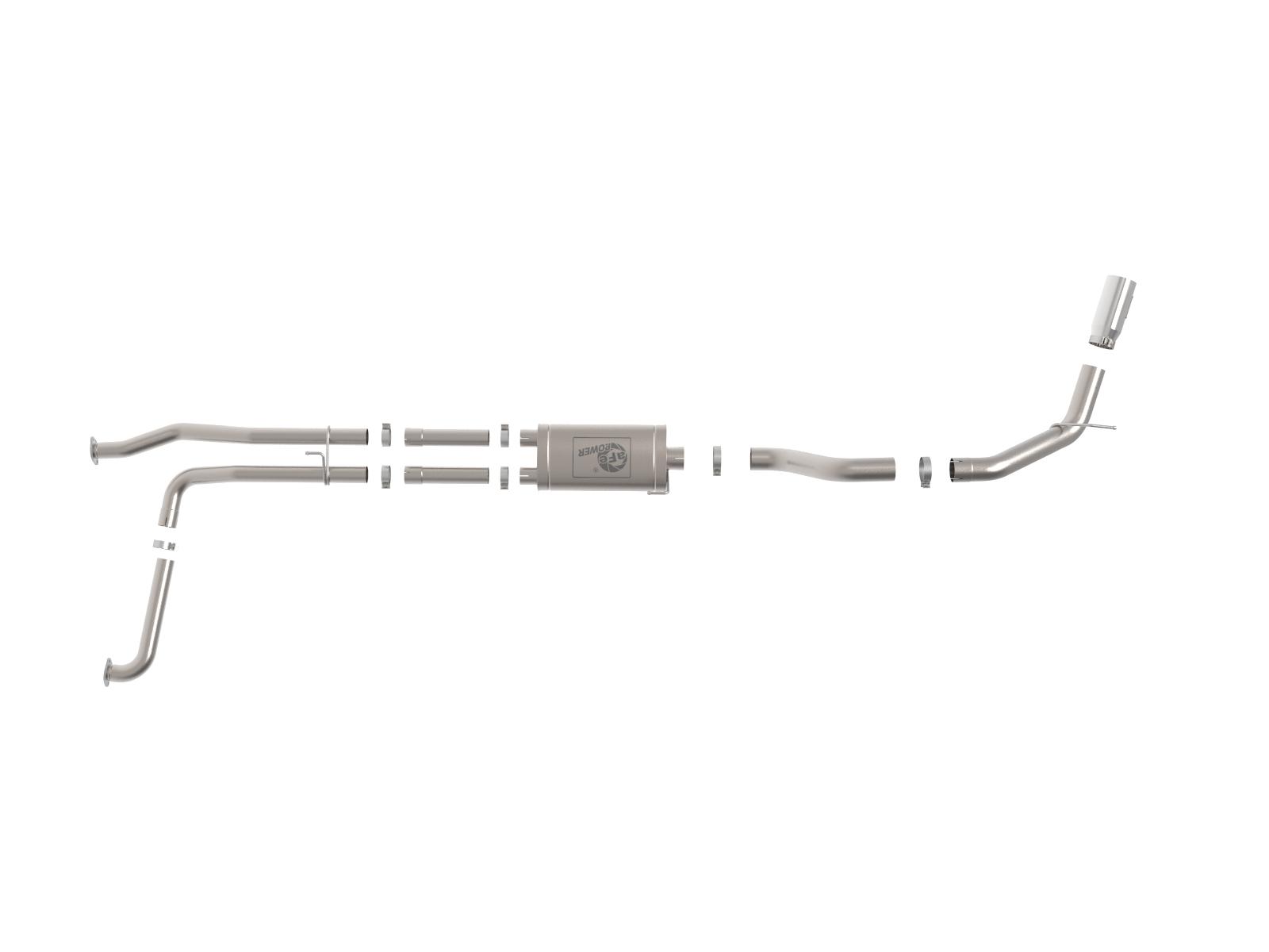 AFE Cat-Back Exhaust System (2016-2019 Nissan Titan XD V8-5.6L) - 49-46135-P