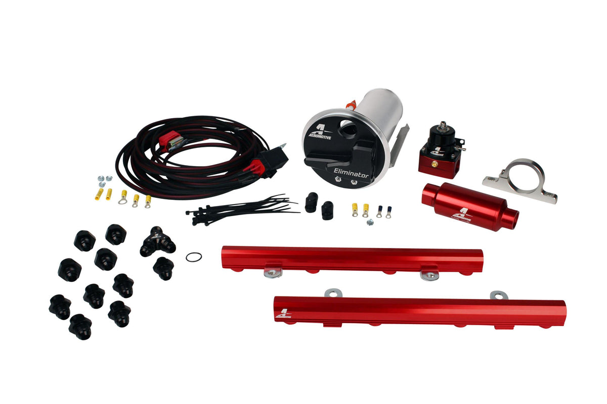 Aeromotive 17340 07-12 Shelby GT500 Stealth Eliminator Racing System with 5.0L 4-V Fuel Rails