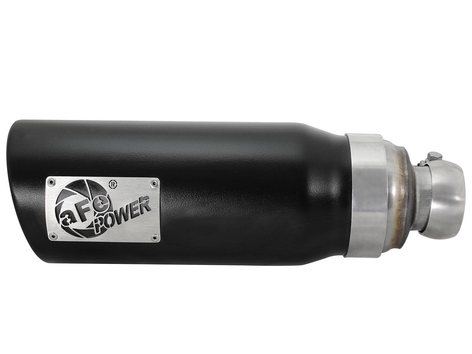 AFE MACH Force-Xp 409 Stainless Steel OE Replacement Exhaust Tip Black (2009-2019 1500, 1500, 1500 Classic, Ram 1500) - 49C42046-B