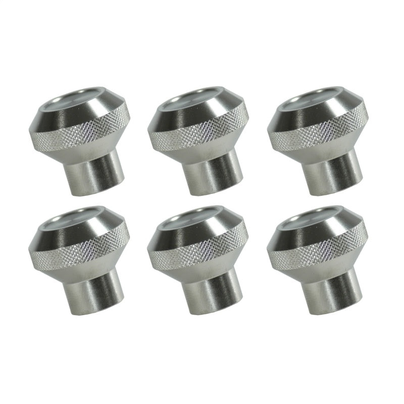 Rugged Ridge Dash Knob Kit Billet Stainless Steel; 76-86 Jeep Cj - 11126.01