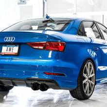 AWE Track Edition Exhaust for Audi 8V S3 - Diamond Black Tips, 102mm - 3015-43150