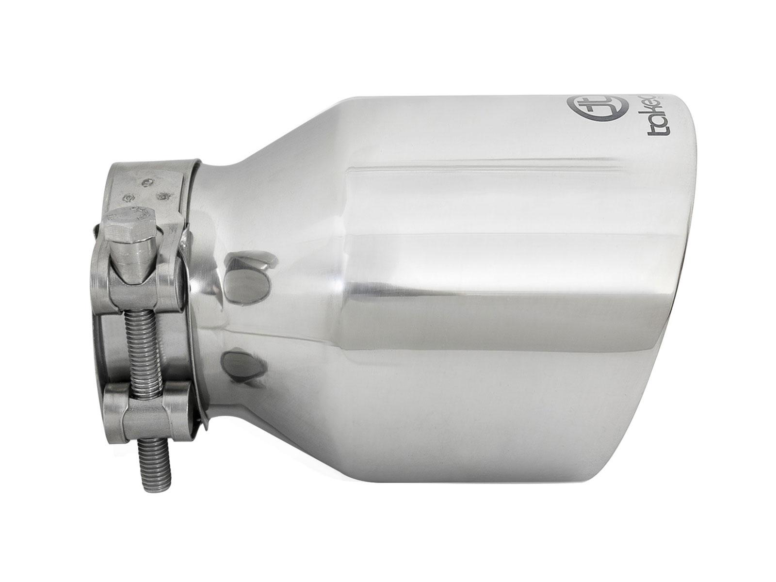 AFE Takeda 304 Stainless Steel Clamp-on Exhaust Tip Polished - 49T25404-P061