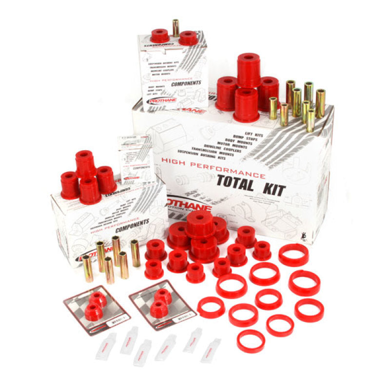 Rugged Ridge Suspension Bushing Kit Polyurethane Red; 84-01 Jeep Cherokee Xj - 18350.04