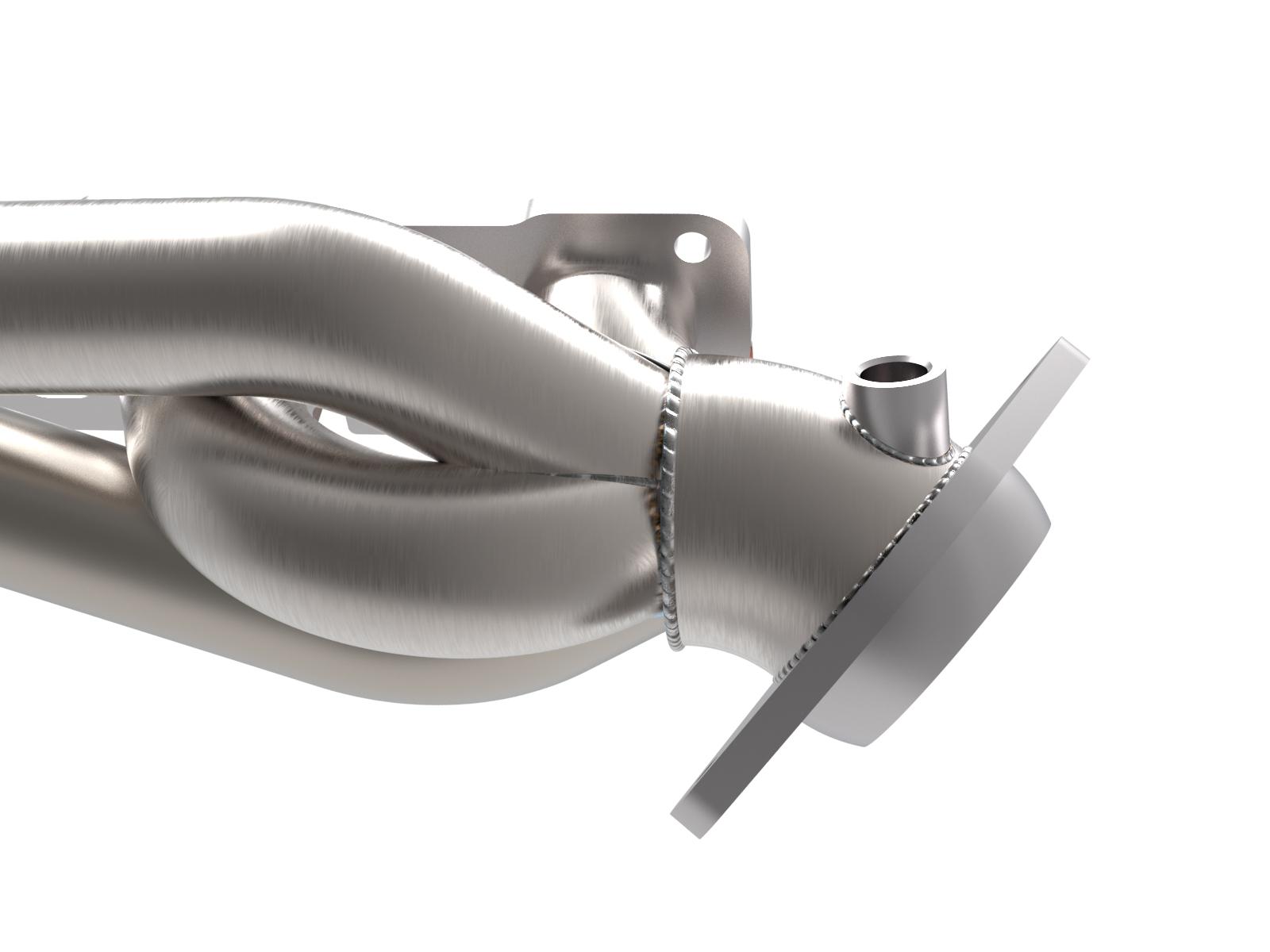 AFE Twisted Steel 1-7/8 IN 304 Stainless Headers w/ Raw Finish (RAM 1500 TRX 21-24 V8-6.2L (sc)) - 48-32030