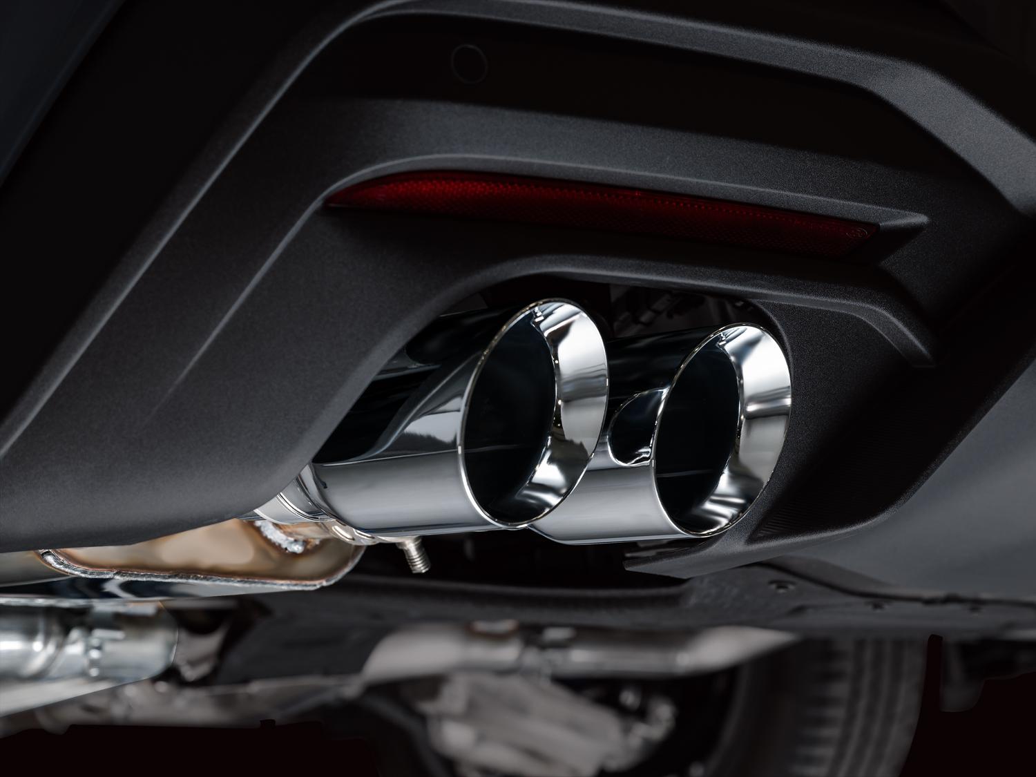 AWE SwitchPath Catback Exhaust - Quad Chrome Silver Tips (2024-2026 Mustang GT) - 3025-42650