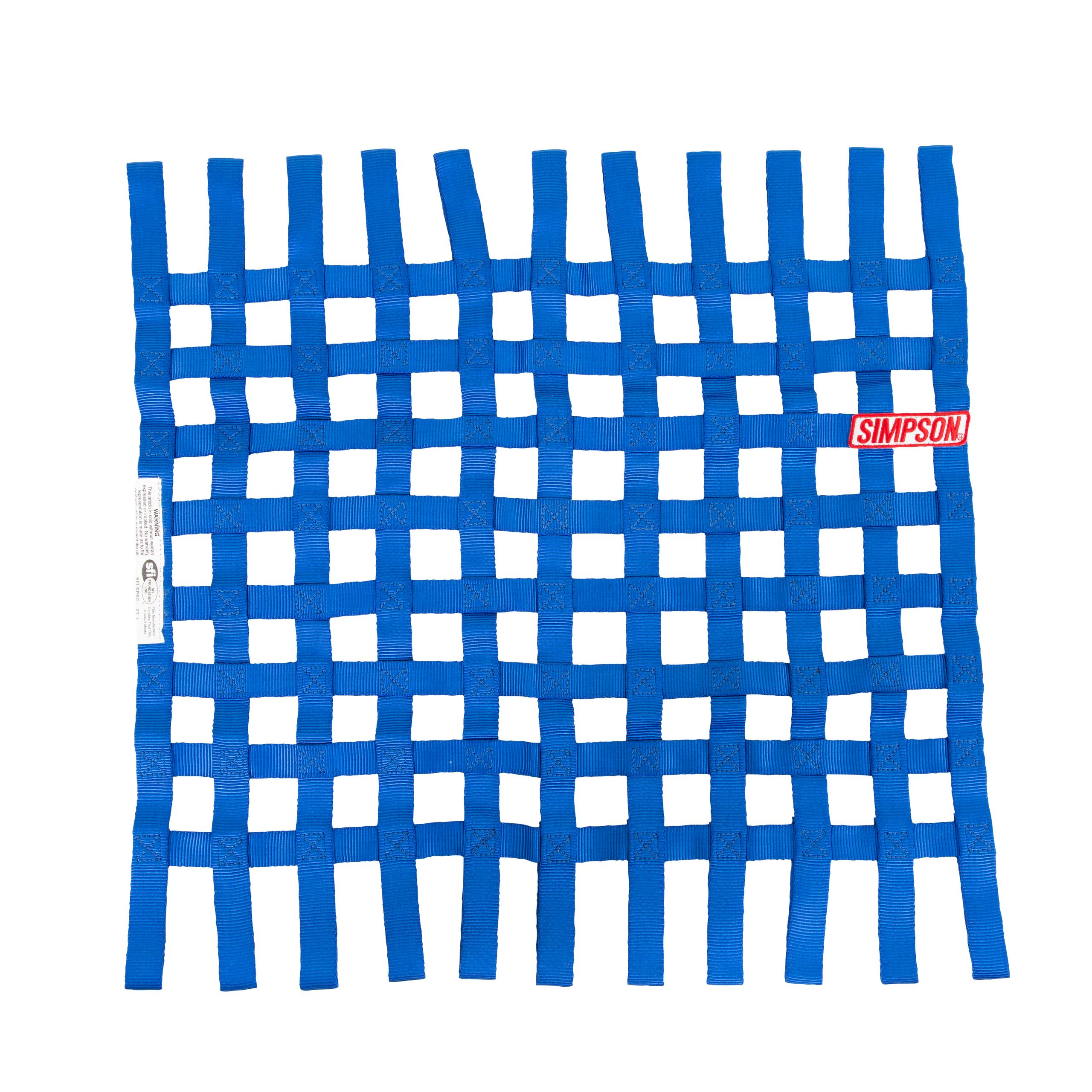 Simpson Racing Standard Stock Car Window Net - 36003BL