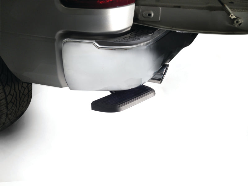 AMP Research Bedstep Flp Dwn Bmpr Stp 09-18 Ram 1500, 19-20 Classic, Dual Exhaust compatible (2009-2020 1500, 1500 Classic, Ram 1500) - 75325-01A