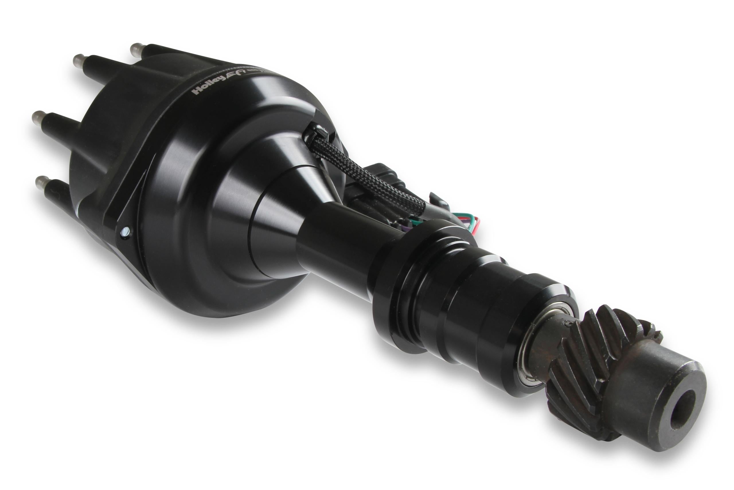 Holley Dual Sync Oldsmobile Distributor, Black.  - 565-206BK