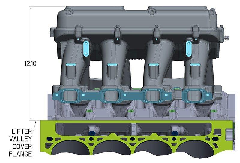 Holley Plenum Top, Lt1 Hi-Ram 2 X 4500, 2.25 Bo (2016-2017 Camaro,2014-2017 Corvette) - 300-239