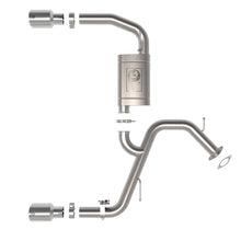 AFE Takeda 3 IN 304 Stainless Steel Axle-Back Exhaust w/ Polished Tips Hyundai Elantra N 22-23 L4-2.0L (t) - 49-37027-P