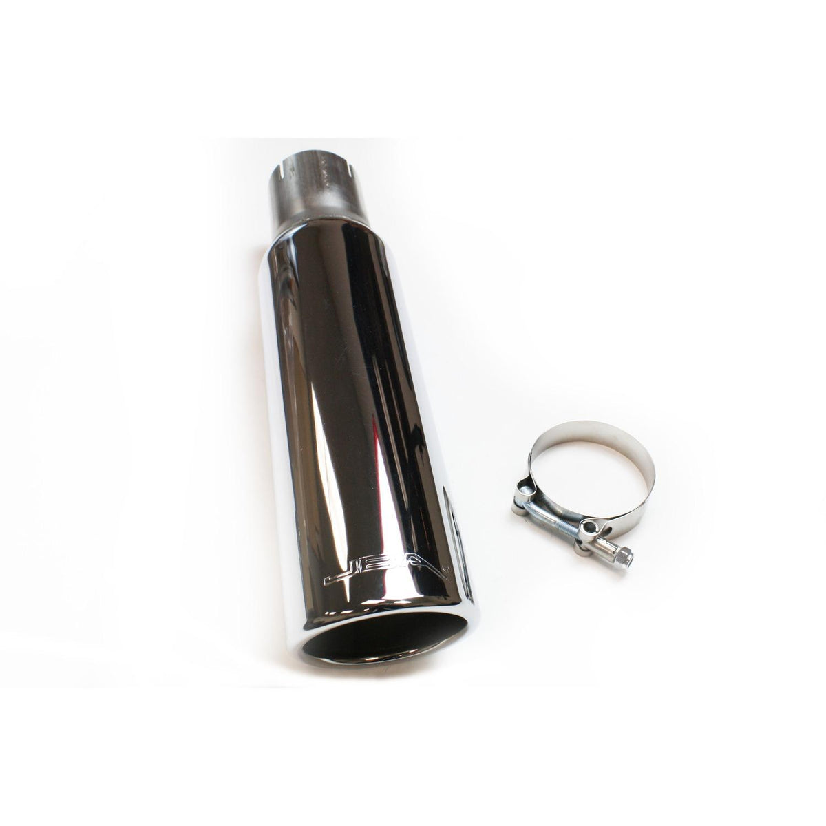 JBA 2.5" x 3.5" x 15" Double Wall Polished S/S Chrome Tip - 12-08215