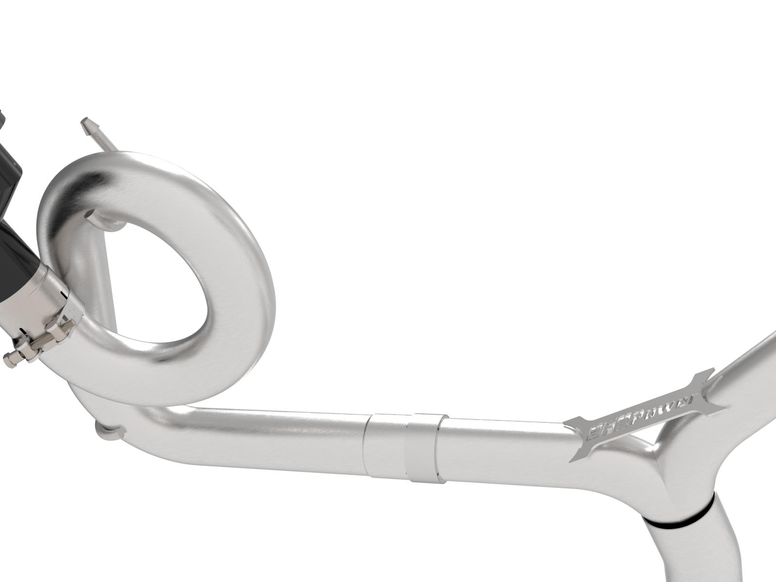 AFE Takeda 3 IN to 2-1/4 IN 304 Stainless Steel Cat-Back Exhaust w/ Black Tip (2015-2021 WRX , WRX STI) - 49-36810-B