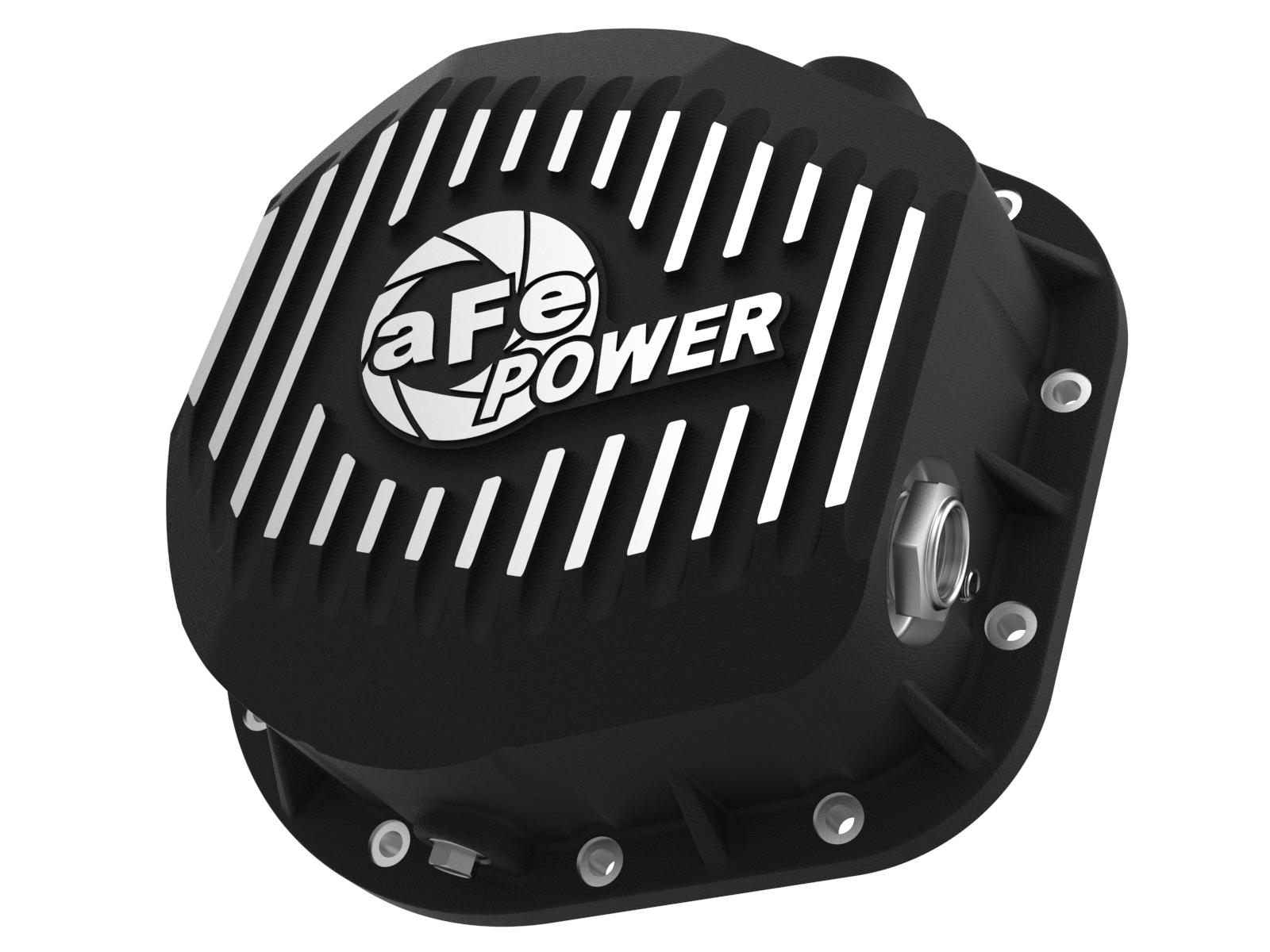 AFE Pro Series Differential Cover Black w/ Machined Fins (10.25/10.50-12 Bolt Axle) - 46-70022