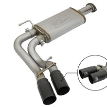 AFE Rebel Series 3 IN Cat-Back Exhaust System w/ Dual Mid-Side Exit Black Tips (2016-2021 Tacoma) - 49-46032-B